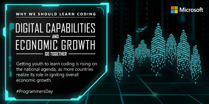 MicrosoftPH's tweet image. Asia governments recognize the value of coding as a driver of future economy #ProgrammersDay spr.ly/6013BfY95