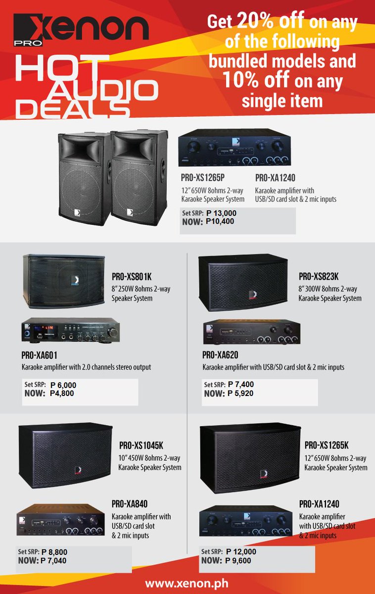 xenon amplifier and speaker