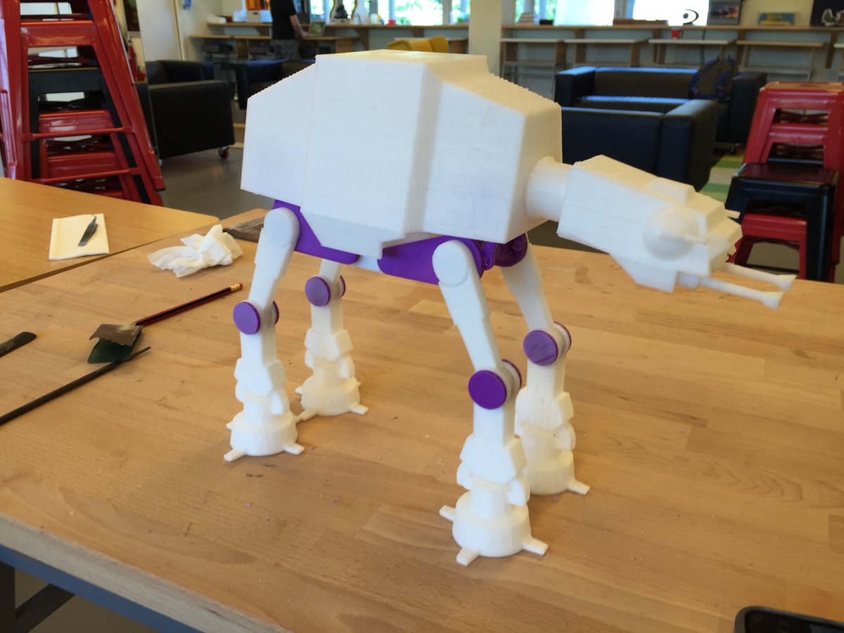 TheLevel5's tweet photo. One of the many reasons we love having @shaunyk in residence at @TheLevel5 #issedu #3dprinting #starwars #makered https://t.co/g1czWTKVzz