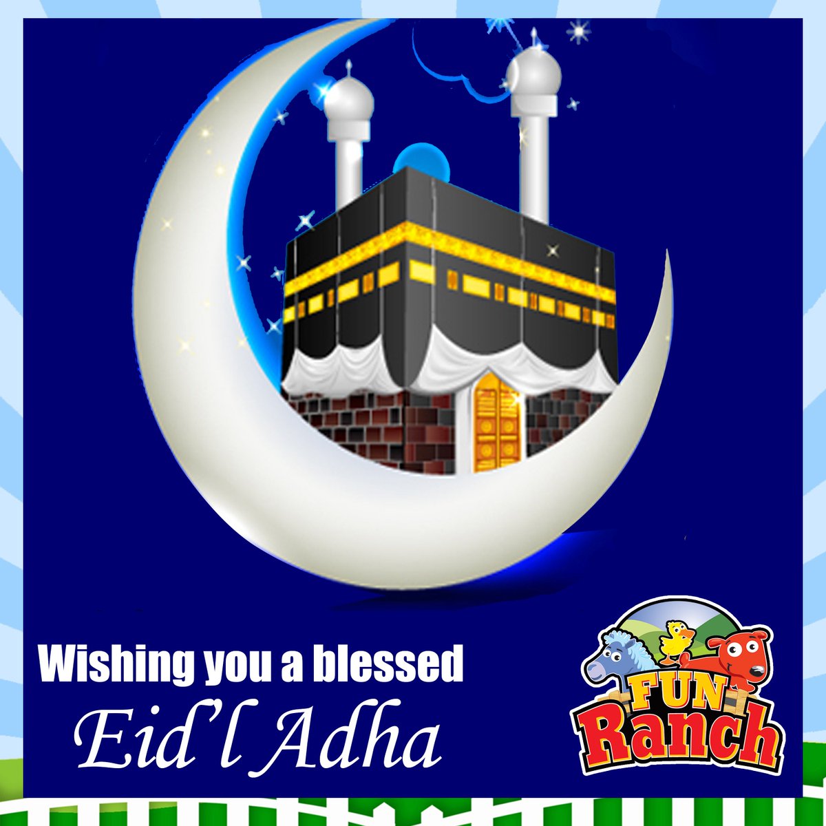 funranch's tweet photo. Wishing all our Muslim brothers and sisters around the world a blessed Eid'l Adha. Enjoy the holiday! #funranch https://t.co/qyomICYDfB