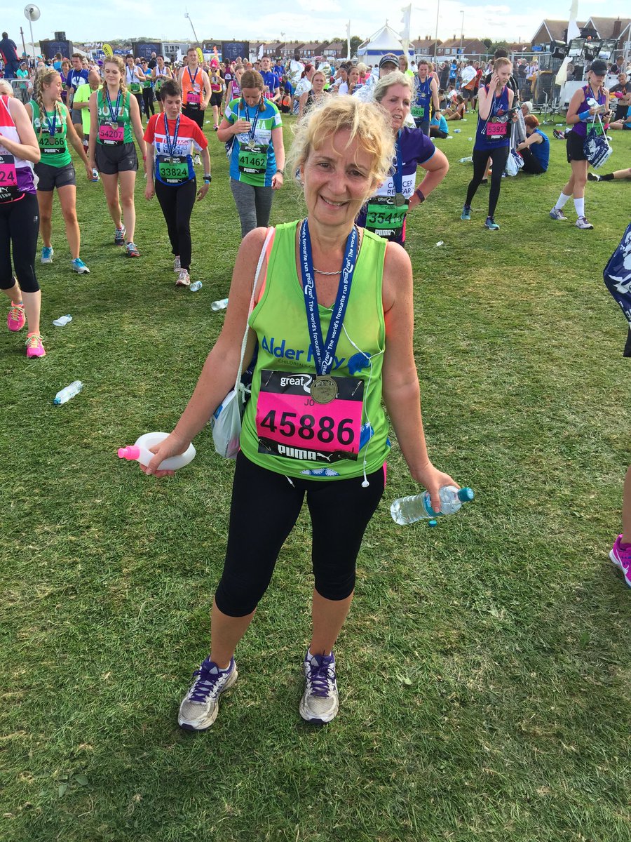 JoCrumb's tweet photo. Thank you @AlderHey for giving me the opportunity to run in the world's greatest half marathon! @Great_Run https://t.co/kvSs9XEcC5