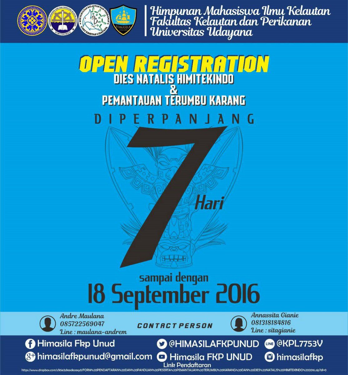 Open Registration Dies Natalis Himitekindo di perpanjang hingga 18 September 2016