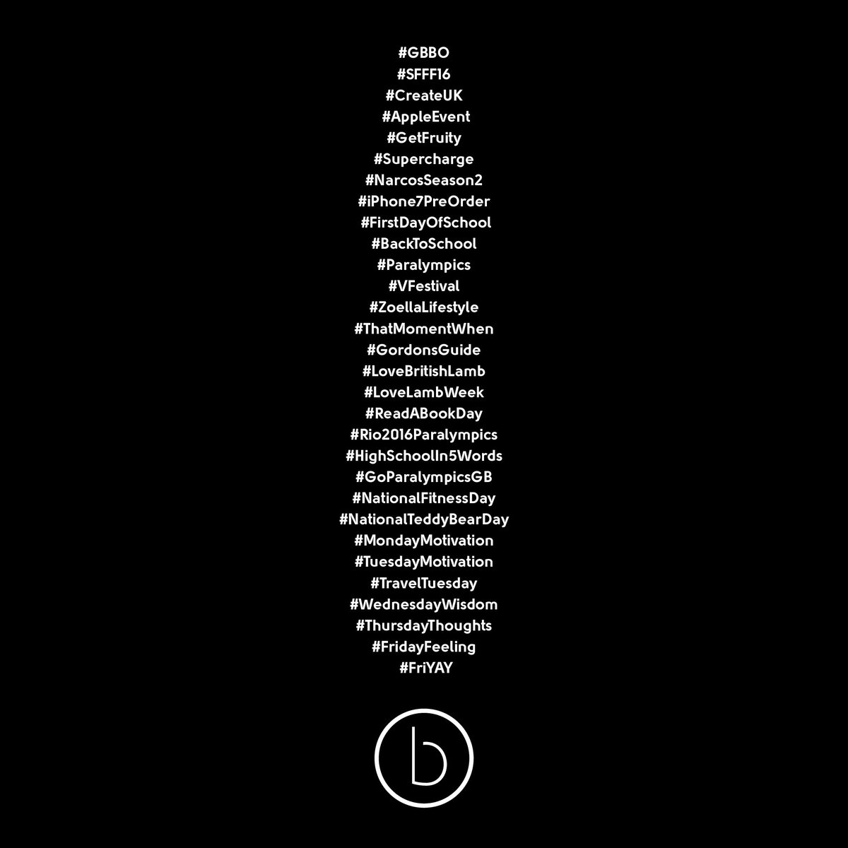 brilliantsocial's tweet photo. #GBBO continues to trend every week... #OurWeekInHashtags https://t.co/oOBtk8p9DB
