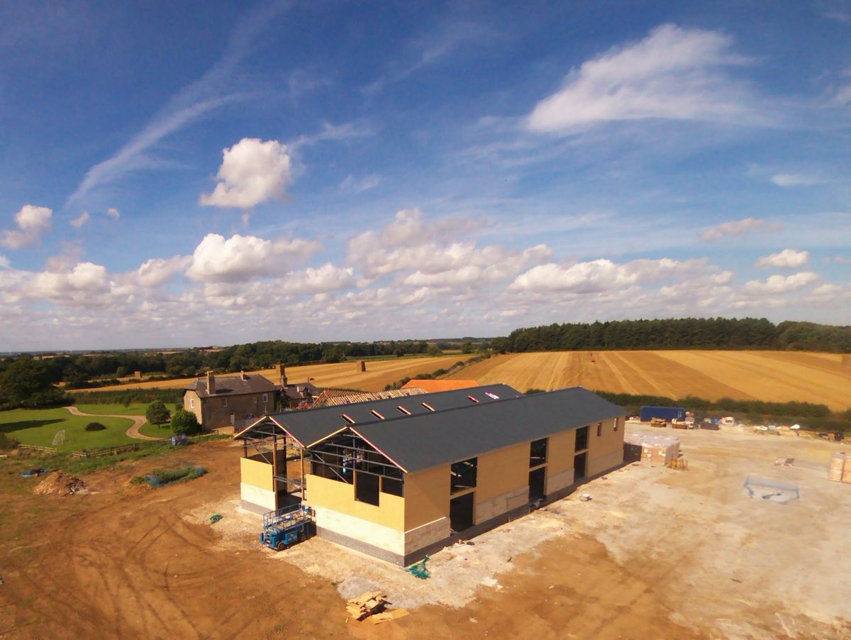 HallCGroup's tweet photo. Sunday afternoon, peace &amp; quiet on site, Monday the Solar PV goes on @williamsdenplay @hallrenewables https://t.co/2vqR7Artat