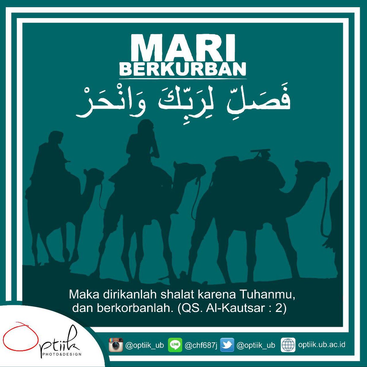 OPTIIK_UB's tweet photo. Mari berqurban dan Selamat Hari Raya Idul Adha 10 Dzulhijjah 1437H 🐪 https://t.co/JdnZAzGzlE