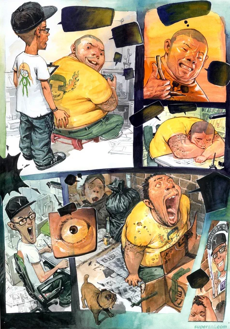 Spread from 2007 Sketchbook
Watercolor on paper 
https://t.co/KNxUrPvm5x 