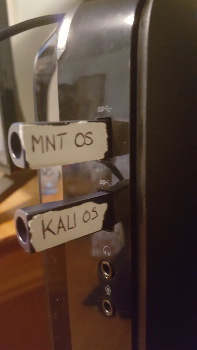 Cairo_s's tweet photo. Tinkered with linux distros for a weekend. #mint and #kali https://t.co/tlabWXcaOn