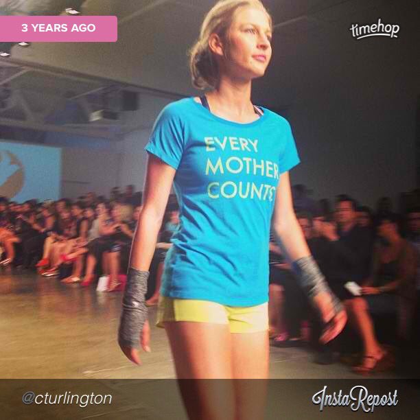 laurenfleshman's tweet photo. (!) 3 yrs ago today I walked the runway at New York Fashion Week with @oiselle and @CTurlington showed me the ropes. https://t.co/hIqqLS78rf