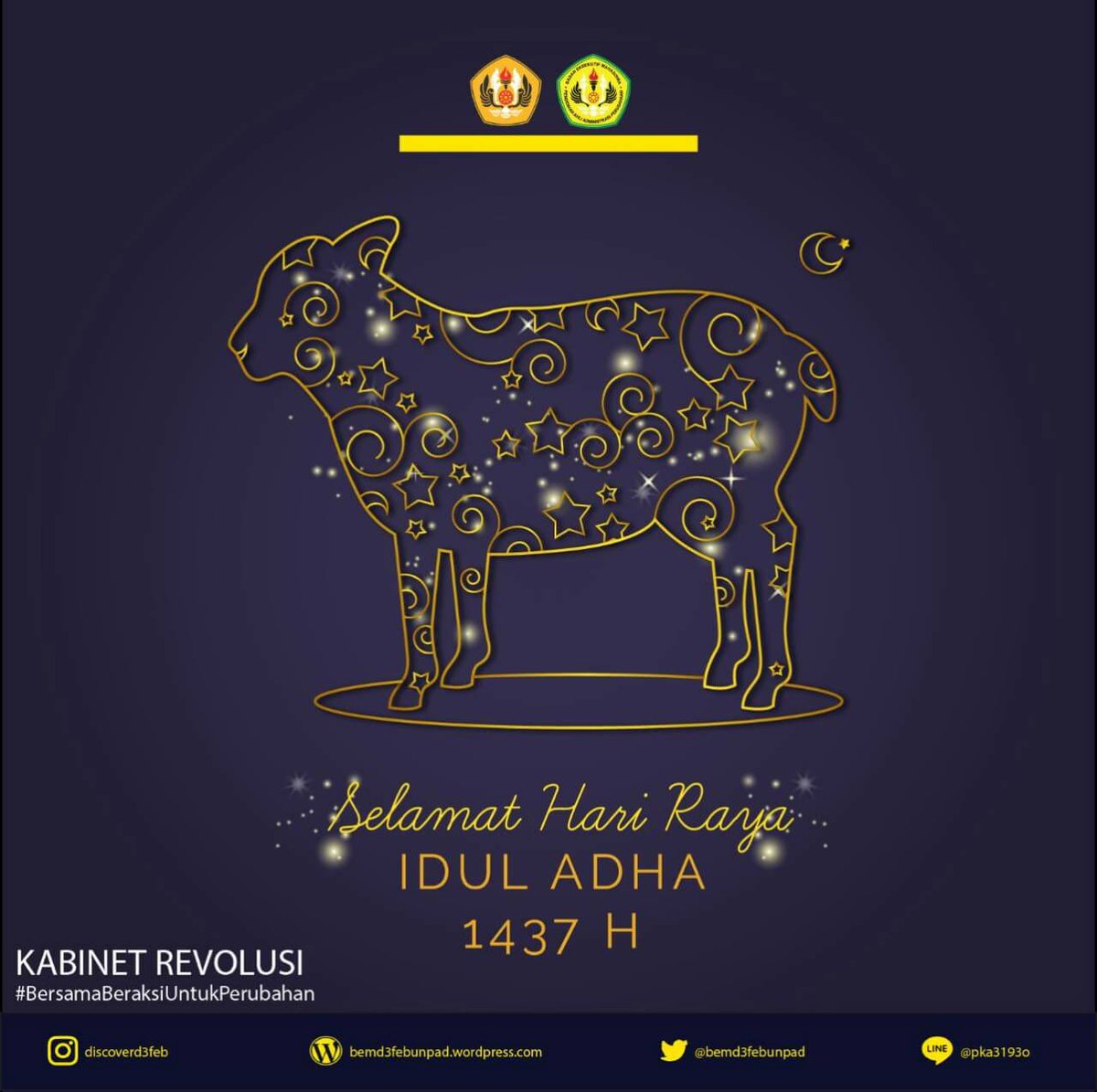 Kami segenap keluarga BEM D3 FEB UNPAD mengucapkan Selamat Hari Raya Idul Adha 1437H