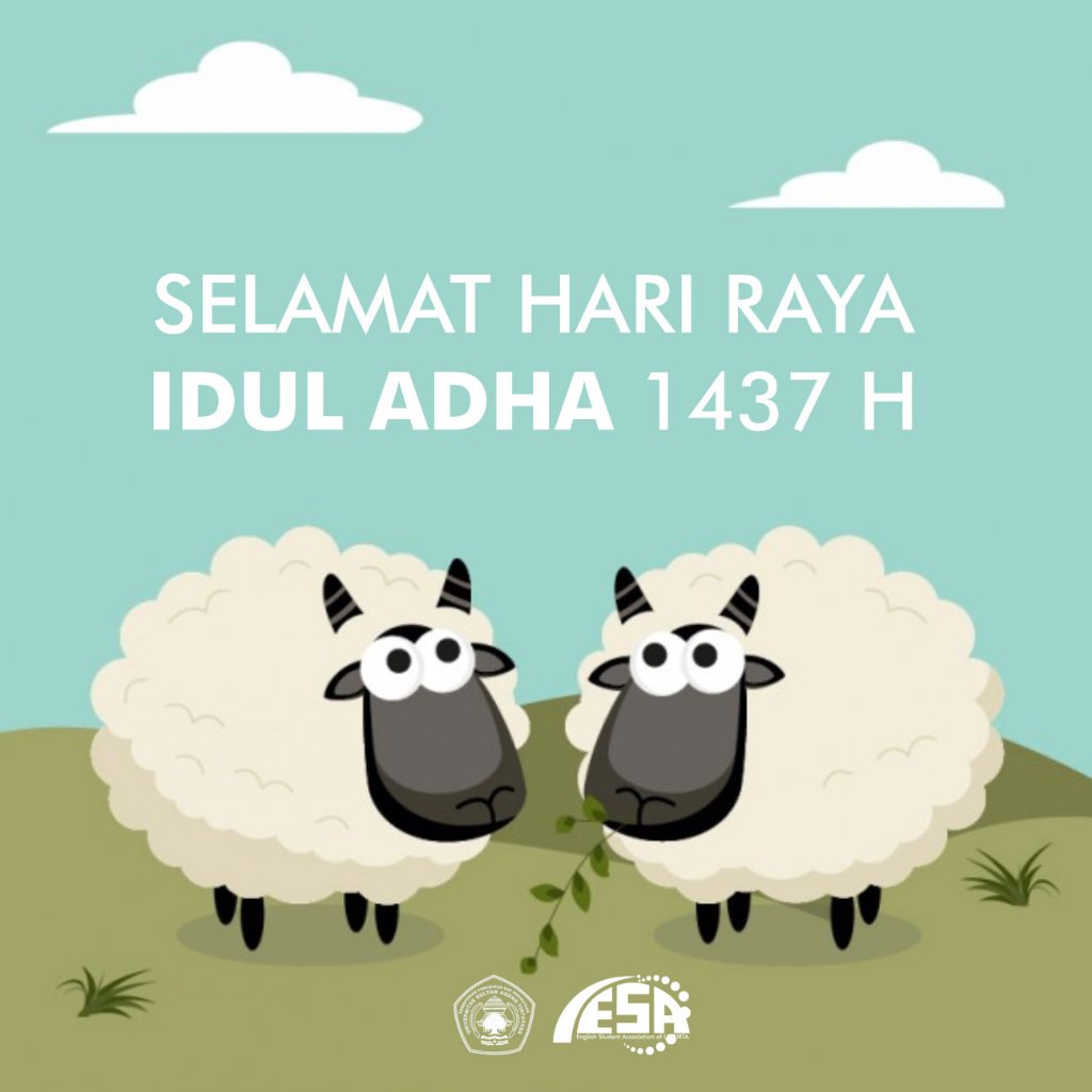 Kami segenap keluarga besar ESA Untirta BEST kabinet mengucapkan Selamat Hari Raya Idul Adha 1437 H.Selamat nyate!