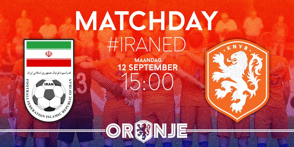 OnsOranje's tweet photo. MATCHDAY! Oranje speelt vanmiddag tegen Iran voor een plek in de 1/2 finale. #IRANED

#TeamNL #Rio2016 https://t.co/WVgsSqxhUE