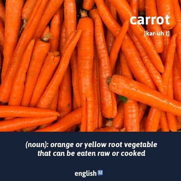 English52online's tweet image. #vocabulary #vegetables #carrots #LearnEnglish #TeachEnglish #ESL #TESOL