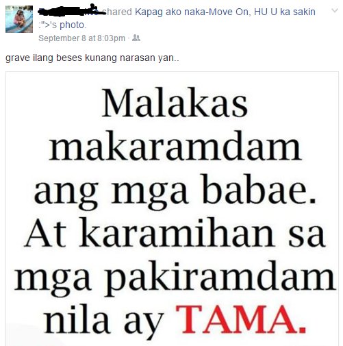 andytectable's tweet image. Daming hugot ng yaya ko sa Facebook hahaha