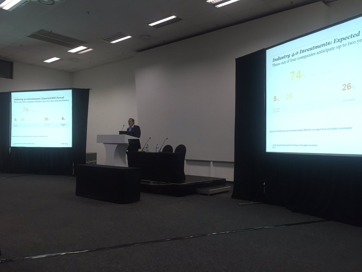 NxGNSolutions's tweet photo. #Mine4Future Forum has started - Pieter Theron Partner PwC talking about Digital revolution impact on mining https://t.co/PgIC6RZv3g