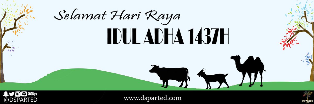 Selamat Hari Raya Idul Adha 1437 Hijriah, bagi yang merayakan. 
Mari berbagi dengan sesama! #DSPARTED2016
