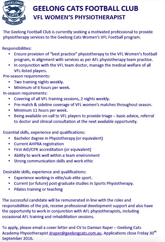 Sports physiotherapist job description Sports physiotherapist job description