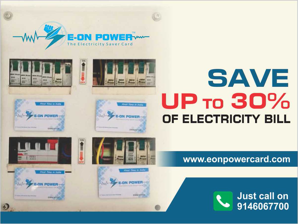 eonpowercard's tweet photo. Visit us at https://t.co/ct8CZprgaB
More information just call on 9146067700
#ElectricitySaveUpTo30% #PowerSaverCard https://t.co/tni1Qr8U8G