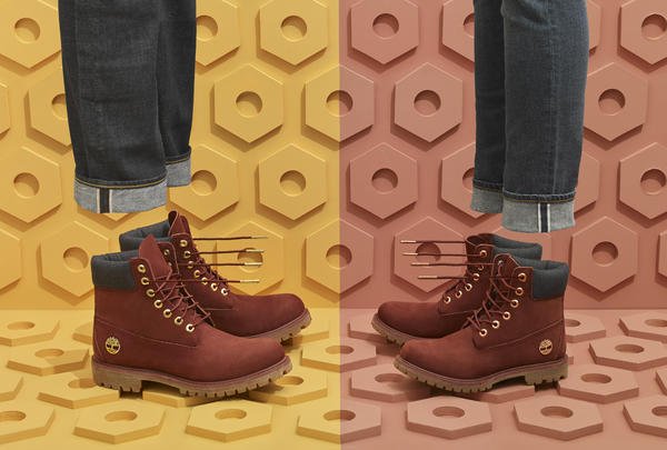 little burgundy timberland