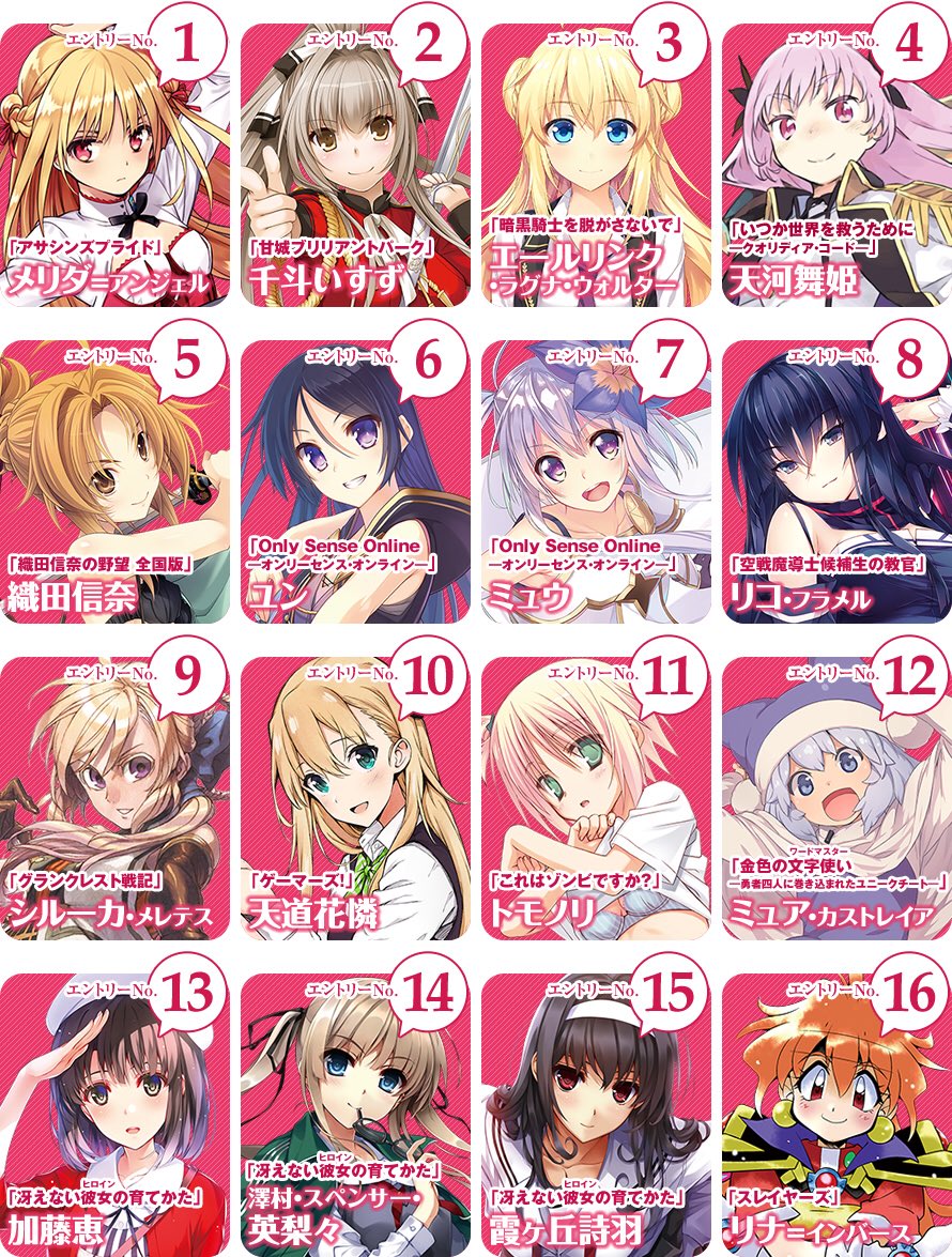 Gelato Twitter પર 富士見ファンタジア文庫ヒロイン人気投票の個人的な好きなキャラ 作品 への感情 千斗いすずとは正義 信奈は同作の他キャラの方がいい トモノリめちゃかわだった 冴えカノは最強 きょうぞうちゃん大人気 ロスヴァイセgood