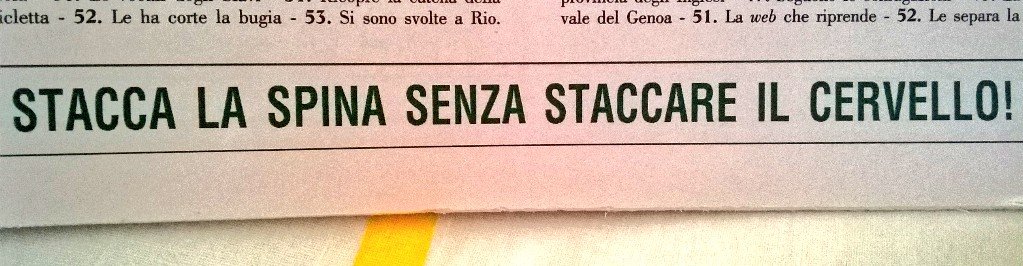 88Jezebel88's tweet image. #settimanaenigmistica #docet