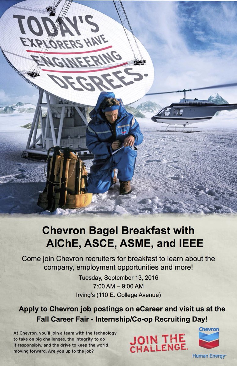 PSUAIChE's tweet photo. Don't miss Chevron Bagel Breakfast at Irving's tomorrow morning at 7am! https://t.co/USgkiDk5em