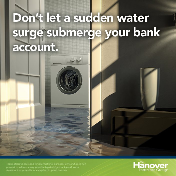 The_Hanover's tweet photo. If you keep valuables in your finished/unfinished basement, consider adding #waterbackup to cover losses &amp; clean-up. https://t.co/UFZVm1hWuG