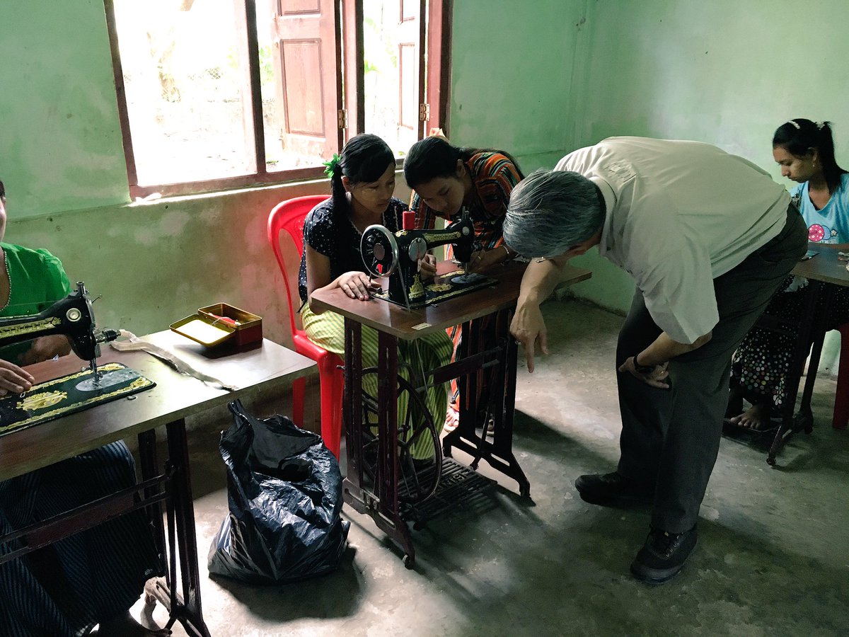 thaiembmyanmar's tweet photo. Sewing class and capacity-building classes were set for income generation and sustainable development for villagers https://t.co/pp9gnpjmx2