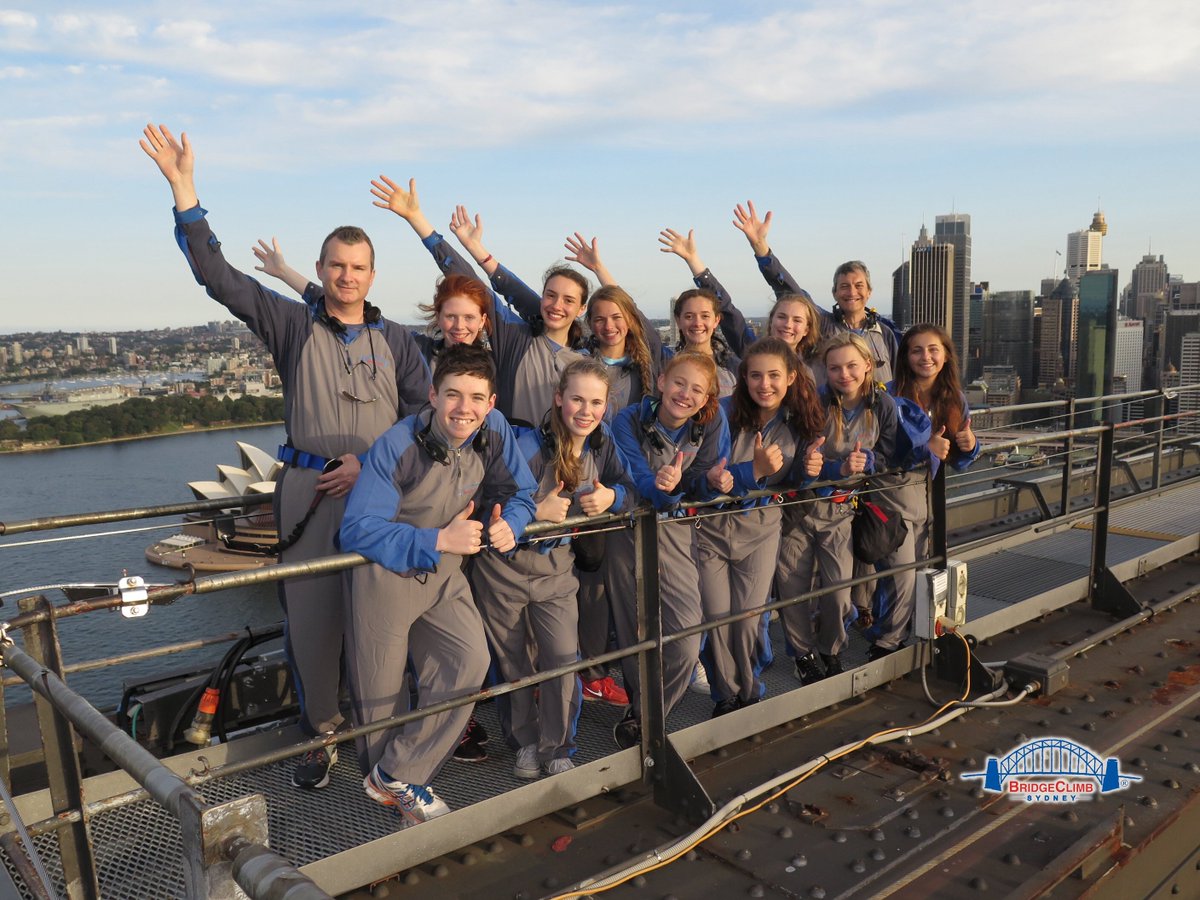 OLGCHS's tweet photo. Yesterday our Australian Exchange program climbed the Sydney Harbor Bridge! #GCAdventures https://t.co/iI1yWBVoAw