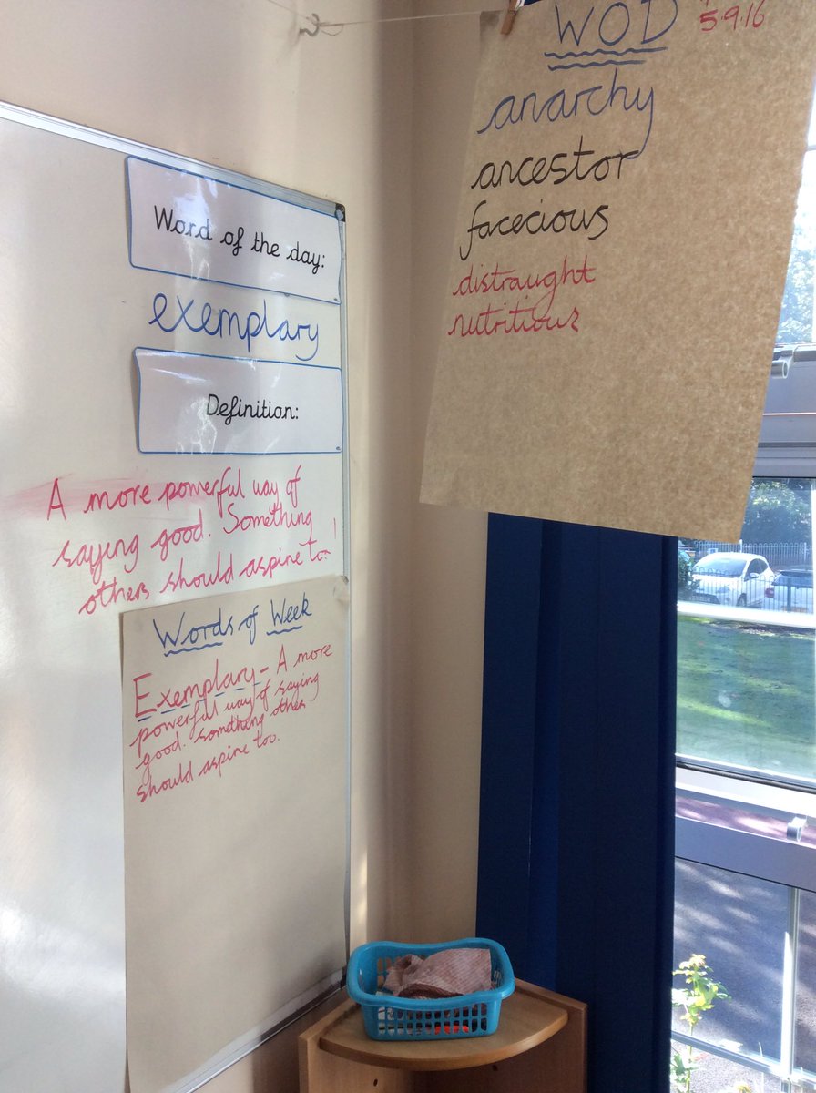 MrJenningsA's tweet photo. New vocab, new spellings, writing nightmares based on Room 13 #workingwalls #literacy #swindells #Whitby #Fliss https://t.co/QVZMZDPErI