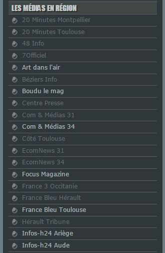 midimediterrane's tweet photo. Liste non exhaustive des médias en #région #Occitanie la suite sur le site https://t.co/acvj15FnC9 https://t.co/pVtb2Rd6Wk