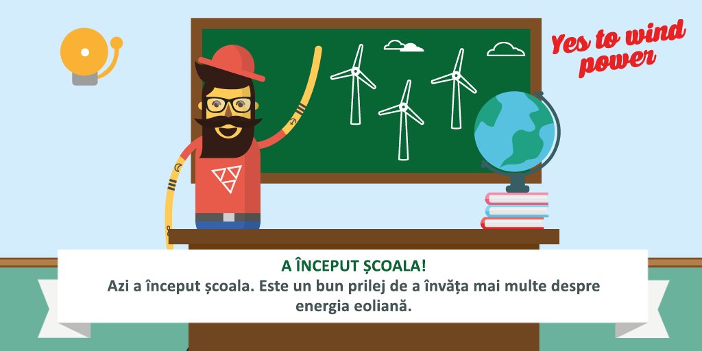 YesToWindPowerR's tweet image. A început #scoala! Mult #succes tuturor elevilor și părinților!