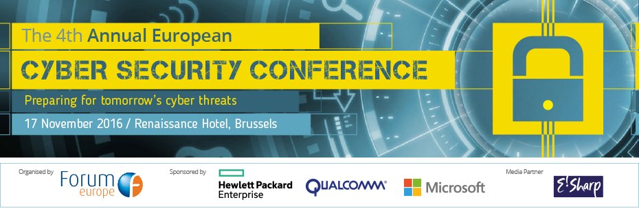 ForumEurope's tweet photo. Join us for #EUCyberSec - 17 November - Brussels. To discuss the current/future #Cybersecurity challenges in Europe https://t.co/Fq3hhw27Yg