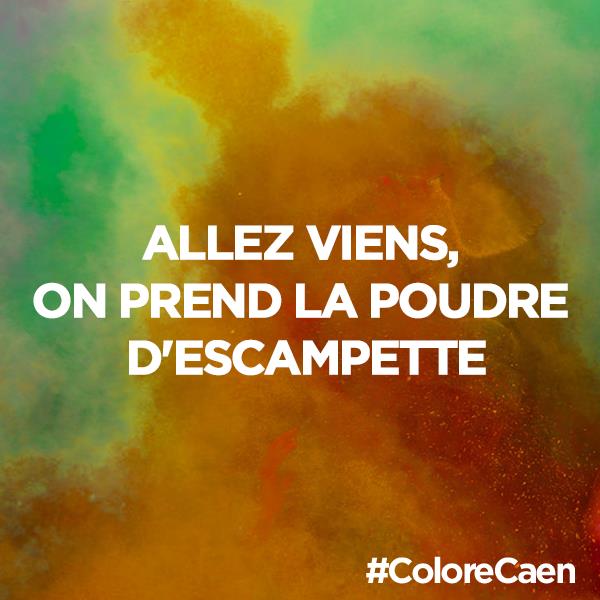 ColoreCaen's tweet photo. Toujours plus de poudre! Toujours plus de fun!
#PoudreDescampette #FunIsCalling #FunRun #Caen #Normandie #ColoreCaen https://t.co/Pe9CZK6GIg