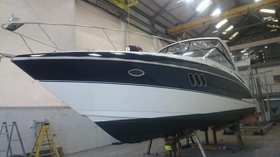 WildGroup's tweet photo. Cruiser Motor #Yachts built #360Express was wrapped last week by our expert team in the UK. Great work team. https://t.co/Cg0NTuCs1J