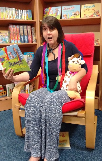 FionaVeitchSmit's tweet photo. #YoungJoseph launch @CLC_Newcastle on Sat. Thanks Ian Taylor &amp; team we had lots of fun. @SPCKPublishing #ChloetheCow https://t.co/L2vPyt2ZCZ