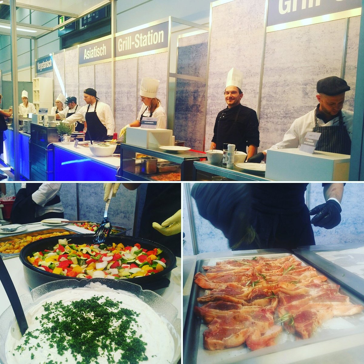 meinpu's tweet photo. Das Buffet ist eröffnet ;) Live zubereitet von unserem Team #meinpu #chefsculinar #livecooking https://t.co/YnVTzNBpOa