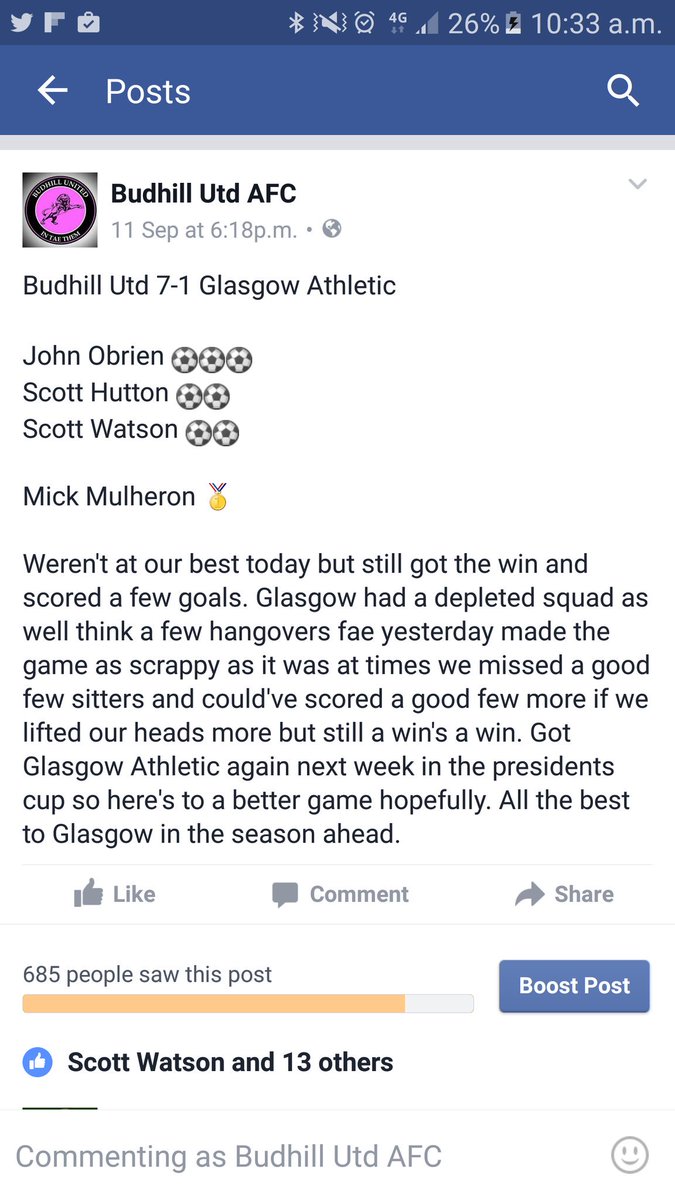 BUDHILL UTD AFC (@budhillutdafc) on Twitter photo 