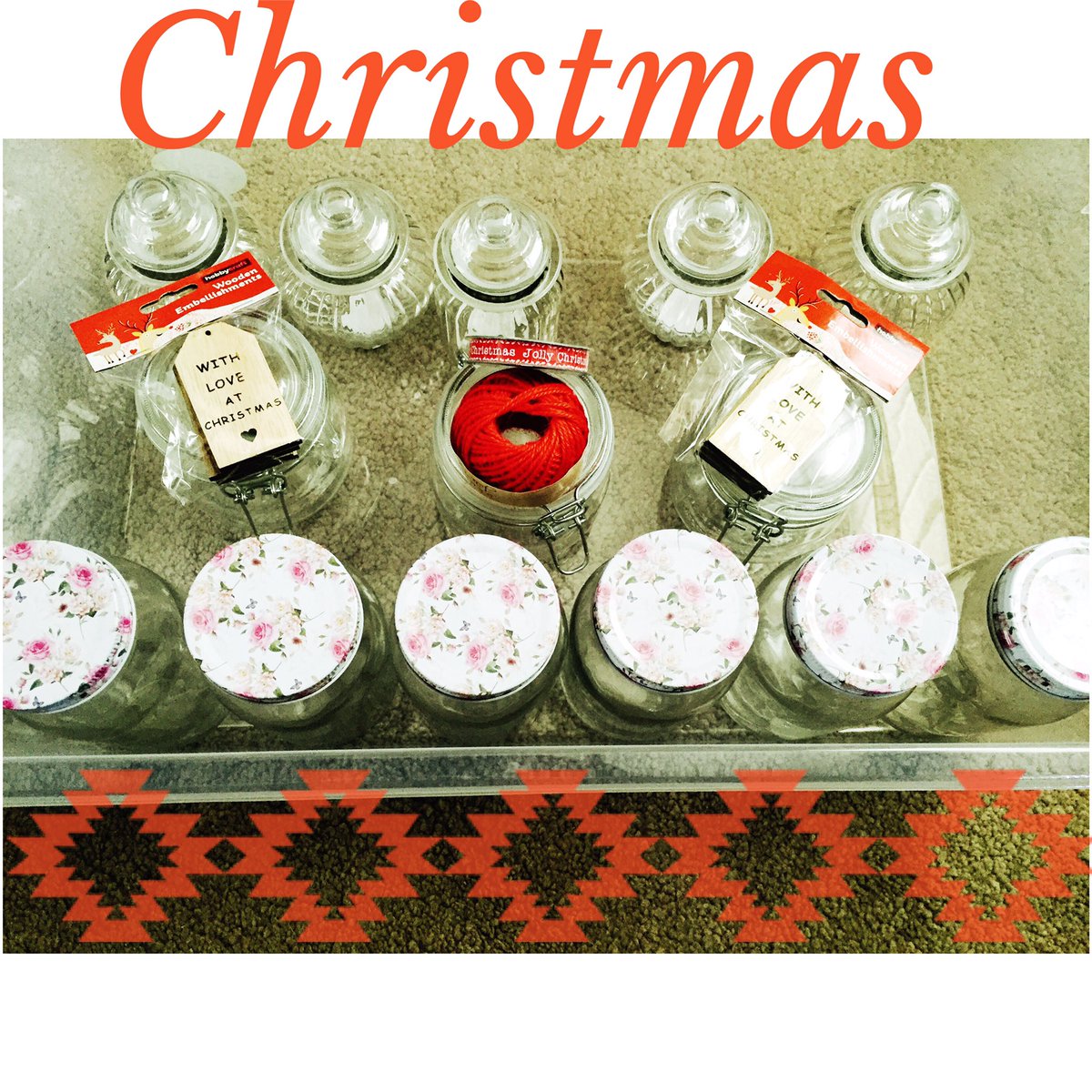 Cumbriamade's tweet photo. Jars all ready to fill for Christmas 🎅🏼🎄☃ #Christmas #gifts https://t.co/5dXNIFmhlE