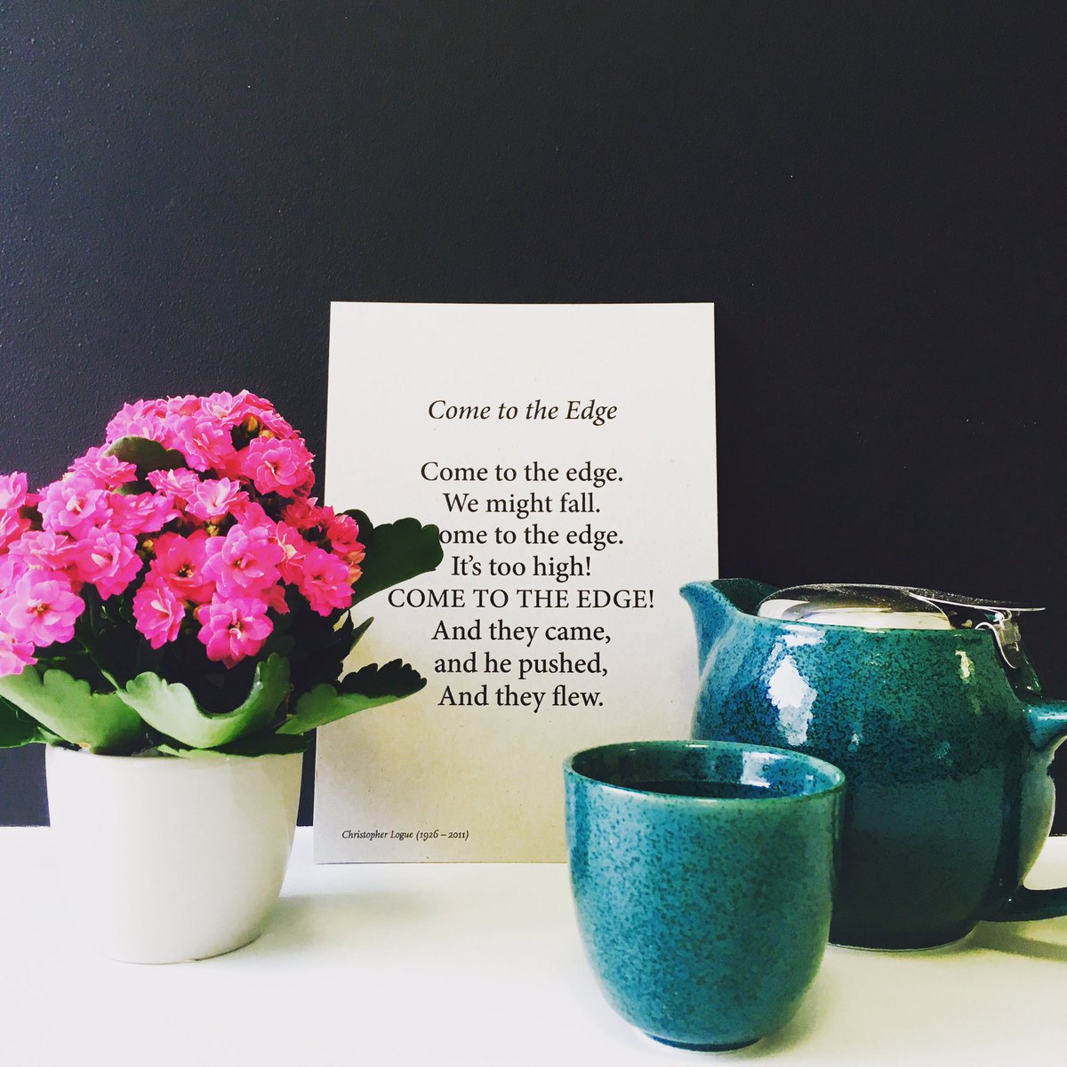 modestoriesuk's tweet photo. Monday. Have a great day and a great week... "Come to the Edge". #Inspire #Poem #Poetry #ChristopherLogue https://t.co/YSi5SPDHIU