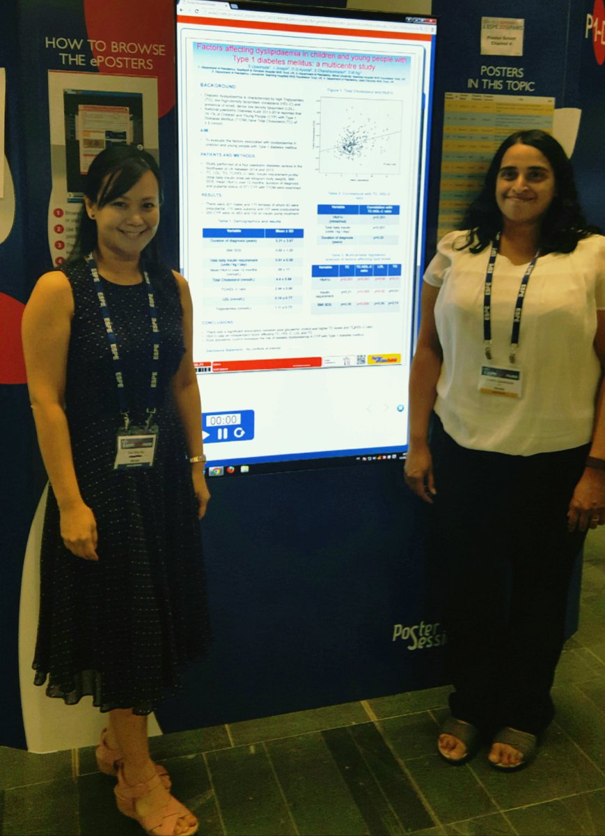 mayng888's tweet photo. Day3-presenting NW multicentred study-Dyslipidaemia is assoc w poor glycaemic control in #T1DM in #CWD #espe2016 https://t.co/1Qc5tJYlt5