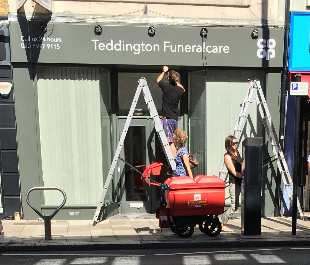 Co-op Funeral Care opens today. Moving in where Princess Alice Hospice used to be. #Teddington