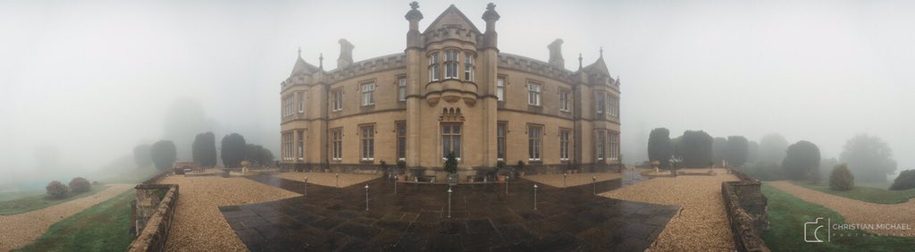 What a venue!! The gorgeous <a href="/MamheadHouse/">Mamhead House</a> - amazing place even in the fog!