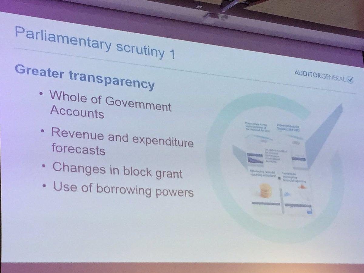 EdGarethPoole's tweet photo. Excellent suggestions by @AuditorGenScot for parl. scrutiny of tax devolution. Very much applicable for Wales #MSM26 https://t.co/irllYzFSMo