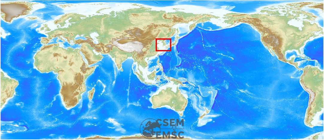 #Earthquake (#지진) possibly felt 2 min ago in South Korea. Felt it? See emsc-csem.org