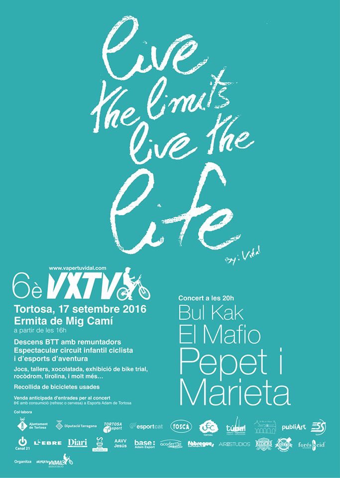 vapertuvidal's tweet photo. SORTEIG 6è #VXTV! Segueix-nos, fes RT al cartell i guanya una entrada per al concert! T'esperem el 17/09 a Mig-Camí! https://t.co/iZ2PzQvXKP