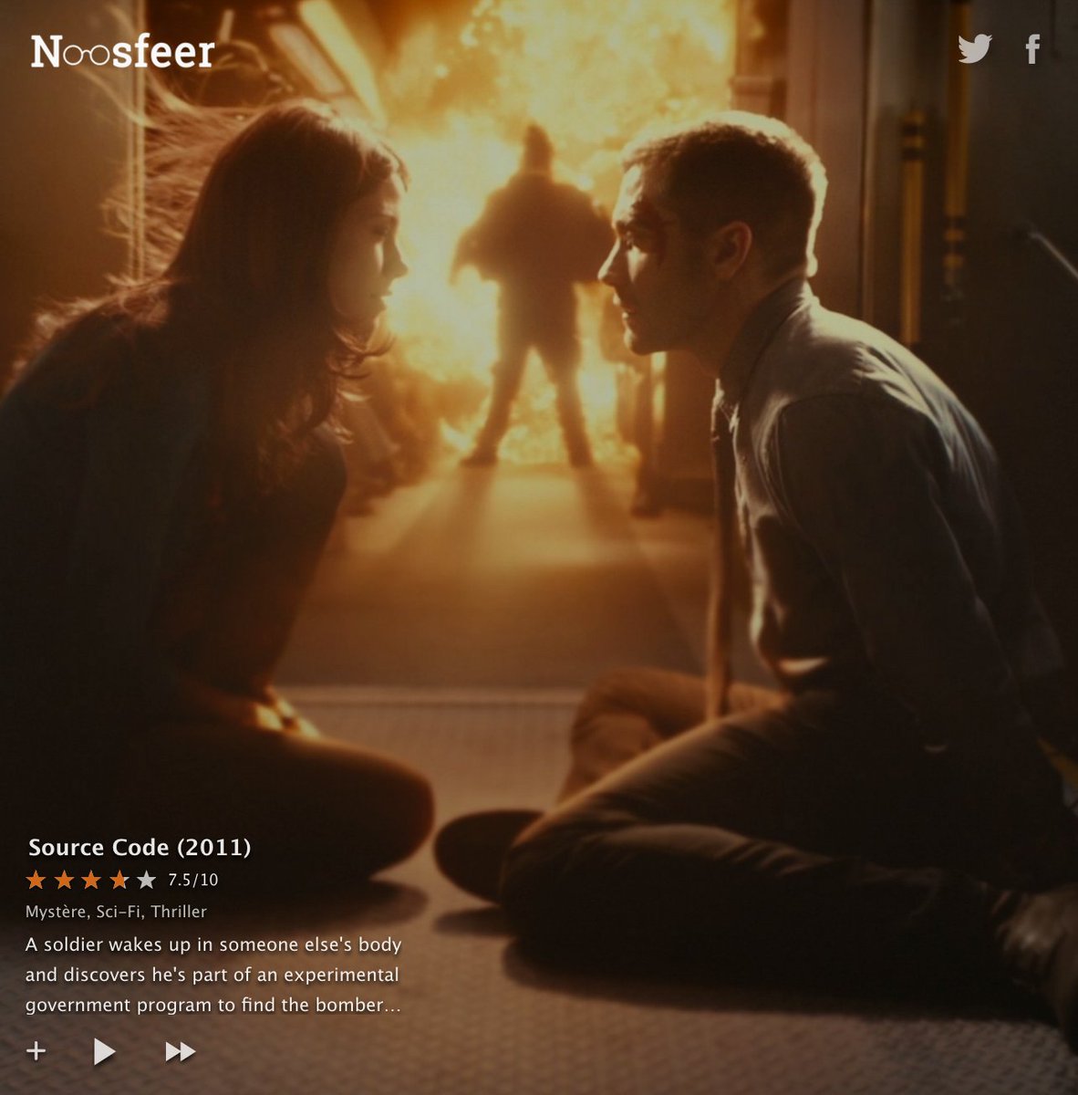 newtabmovies's tweet photo. #scifituesday: Source Code (2011) 😴🚆⏱💣💥 #scifituesday #sourcecode #movies #films https://t.co/rEDhYUQduN https://t.co/TEtHenpl0l