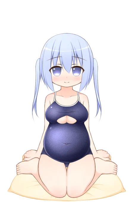 スク水。3枚目はその…出来心で……。 