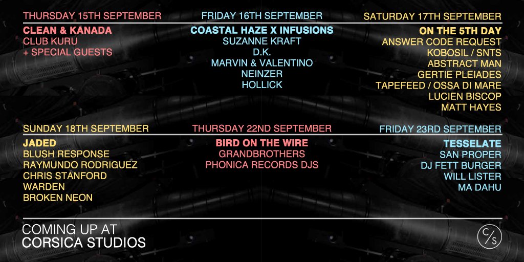 Coming up at #CorsicaStudios - corsicastudios.com/whats-on