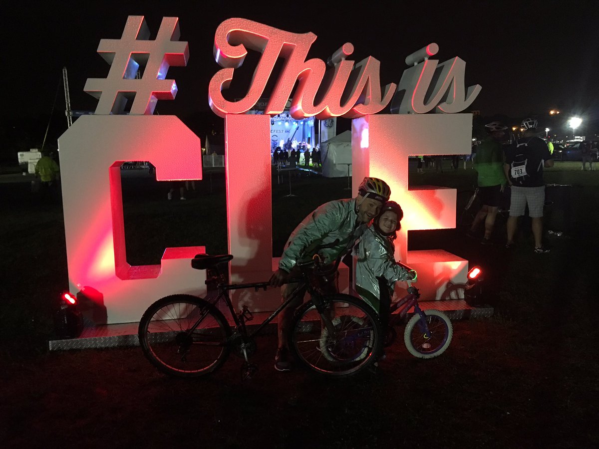 ericlbrooks's tweet photo. Great time at @NEO_Cycle Night Ride with Lyla Sat. The rain didn't stop us!! @CLESports #puddlepatrol #thisiscle https://t.co/wa84OnkXsp