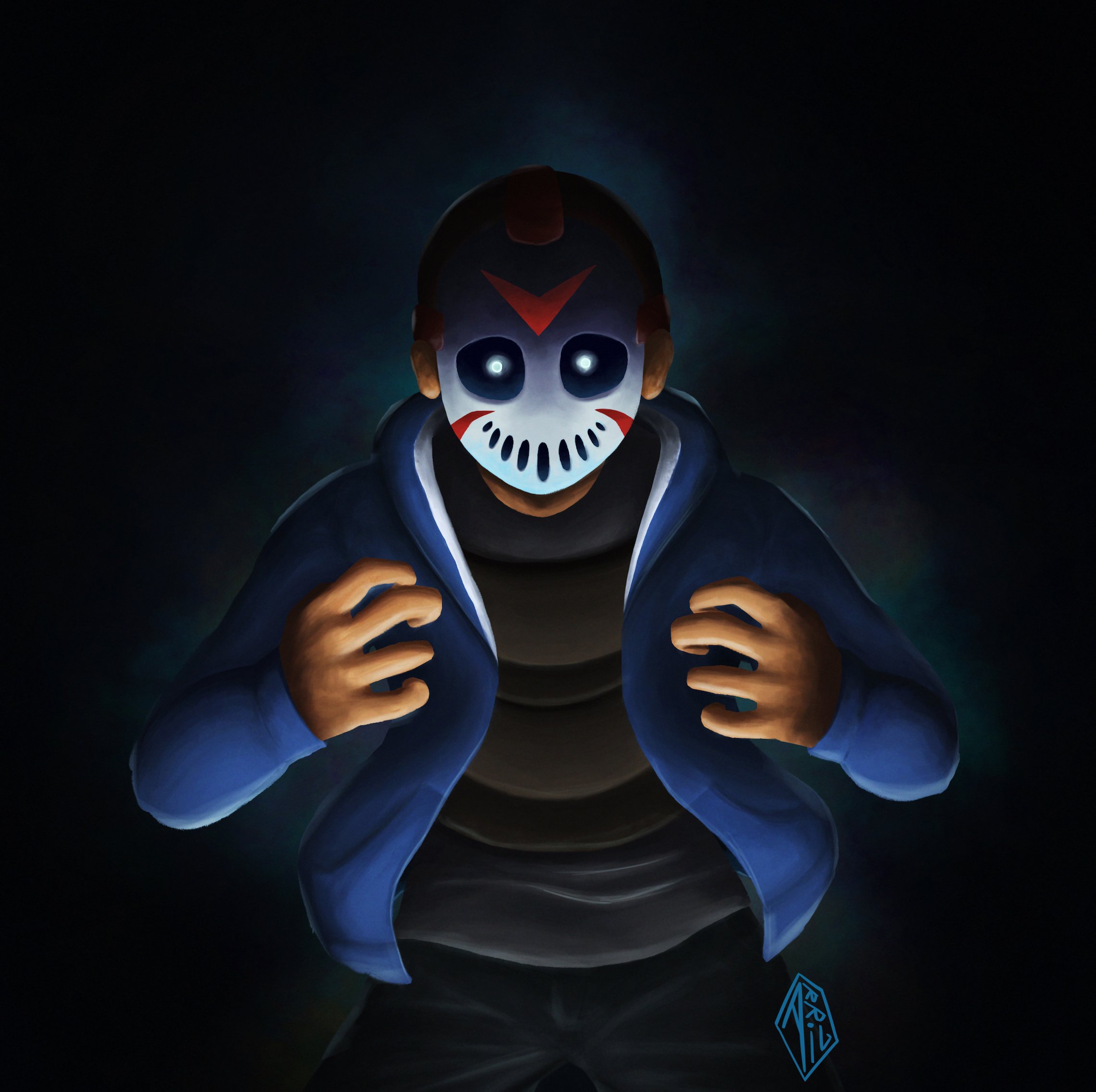 Ariel M. on X: "Fan art of @H2ODelirious #h20delirious #mask #clown #art  #digital #digitalpainting https://t.co/HpLWkC3KUk" / X